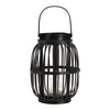 Lanterne Mørk Bambus, glass